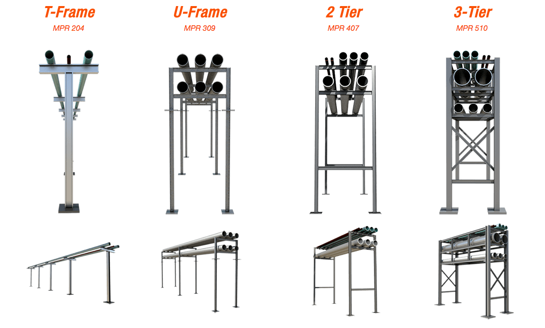 Pre engineered Pipe Racks Options
